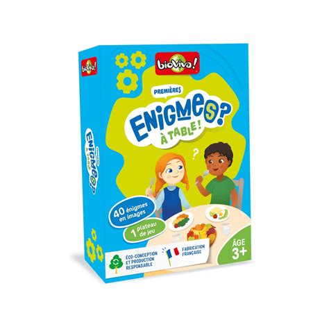 Buy Mes Premières Enigmes - A Table - Bioviva Editions - Kid games