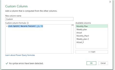 Splitting Multiple Columns in Power Bi Query Editor 的图像结果