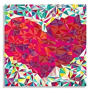 Canvas Wall Art Painting Pattern Heart UnFramed Decor for Home, Living ...