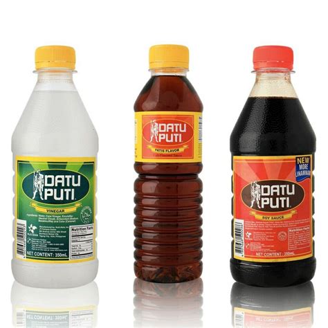 DATU PUTI VINEGAR / SOY SAUCE / PATIS 350ml | Lazada PH