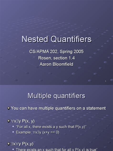 Image result for Nested Qiantifiers