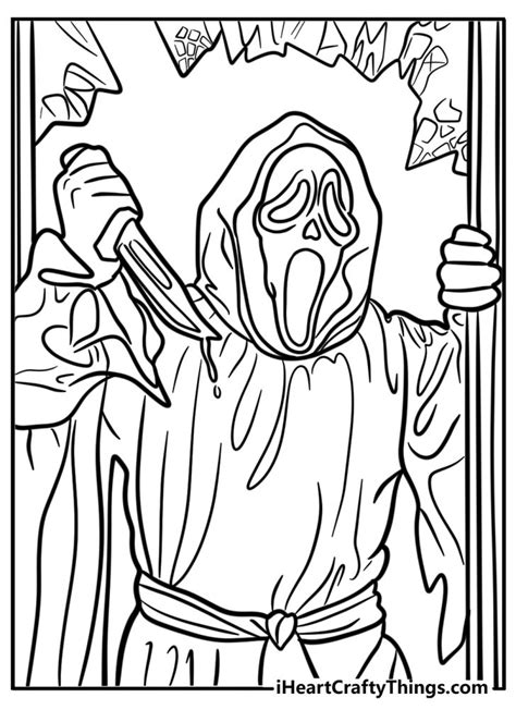 20 New Scream Coloring Pages (100% Free To Print)