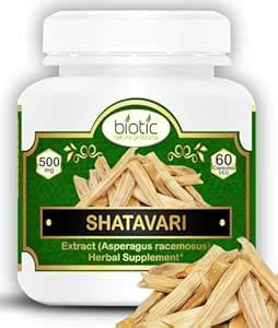 Biotic Shatavari Capsules for Women and Men - Organic Satavari Capsule ...