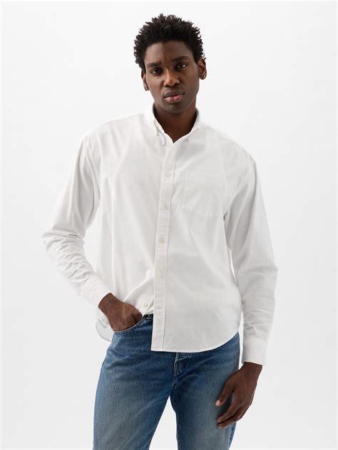 Gap white shirt mens online