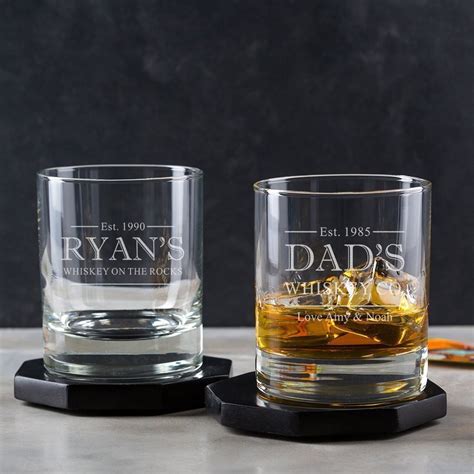 Personalised Whiskey Glass/Personalised Whisky Tumbler/Fathers Day ...
