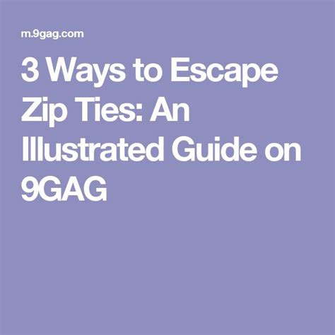 Zip Tie Escape Challenge 的图像结果