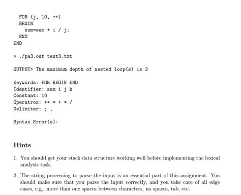 Image result for Lexical Analysis Program in C