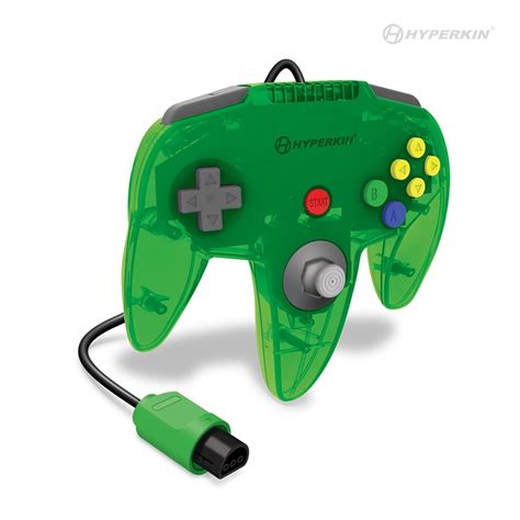 Captain Premium wired controller for N64 - Lime green | Hyperkin