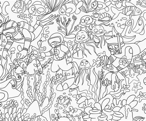 Under the Sea- Colouring Poster