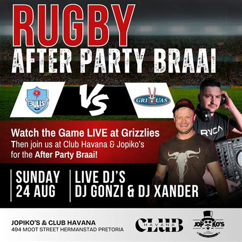 ??RUGBY AFTER PARTY BRAAI??, 494 Moot Street Hermanstad, 0082 Pretoria ...