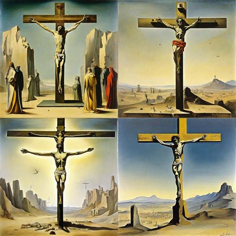 Salvador Dalí - Crucifixion (Corpus Hypercubus), 1954 - AI Generated ...