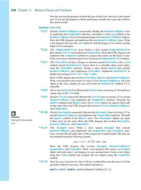 Introduction to Java Programming Notes - 530 Chapter 13 Abstract ...