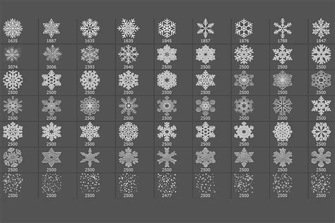 ArtStation - 450 Winter Frost Photoshop Brushes Bundle – Snow, Ice ...