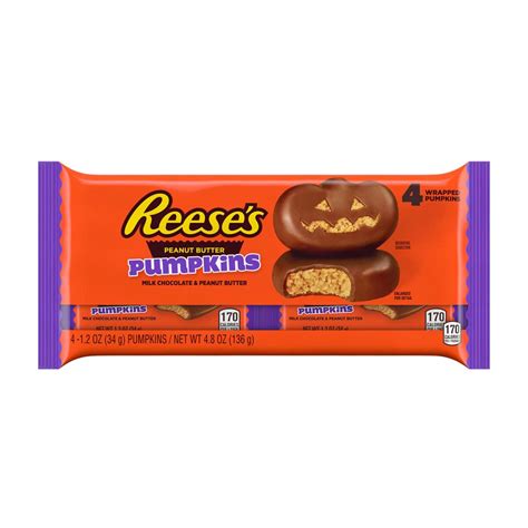 Buy REESE'S Milk Chocolate Peanut Butter Pumpkins, Halloween Candy ...