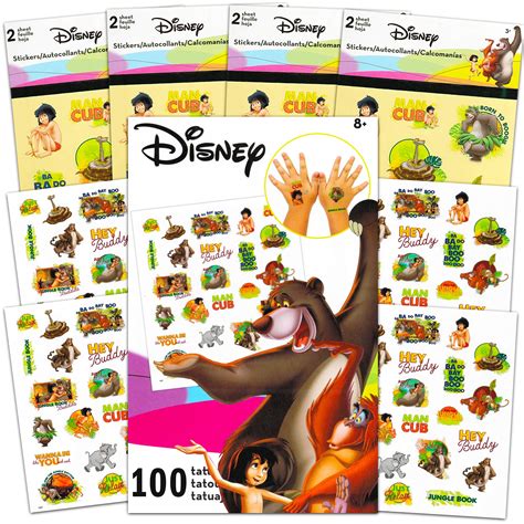 Buy Disney Jungle Book Sticker and Tattoos Party Favors Super Set ...