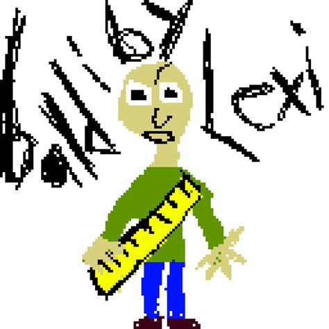 Image result for Baldi Sprite