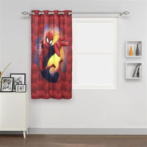 Buy Kids Spiderman Printed Single Window Curtain from Home Centre at ...