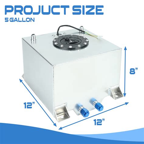 Snapklik.com : 15 Gallon Fuel Cell, 57L Gas Tank Polished Aluminum ...