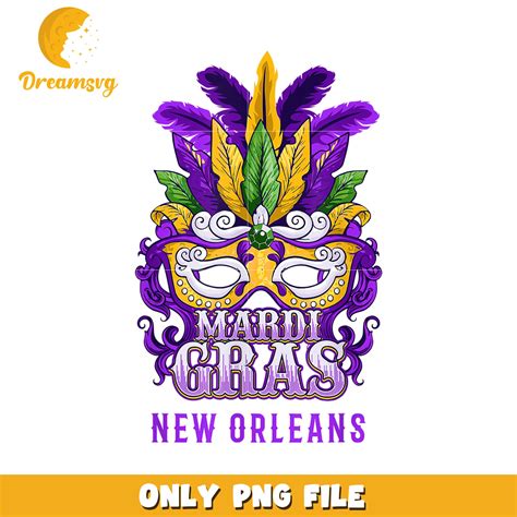Mardi gras new orleans font design png, feathered mask png – DreamSVG Store