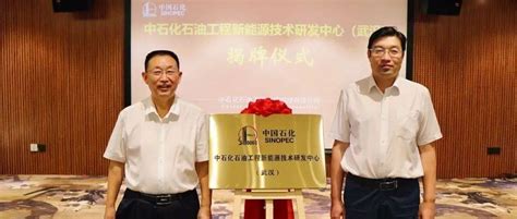 中石化石油工程新能源技术研发中心（武汉）揭牌成立_公司_发展_勘查