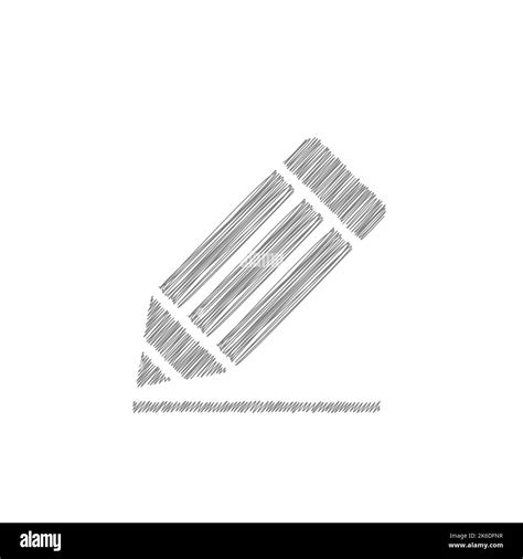 Pencil grey sketch vector icon. Signs of education for design, logo ...