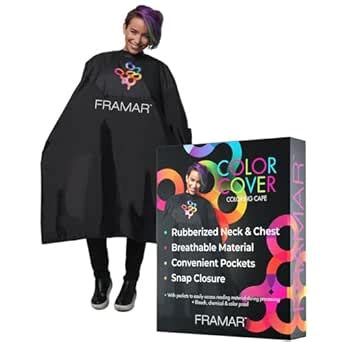 Buy Framar Color Cover - Salon Cape With Rubberized Chest and Neckline ...