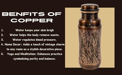 RUSTIC RELICS Antique Jumbo Water Bottle - 1300ML | Heavy Copper Metal ...