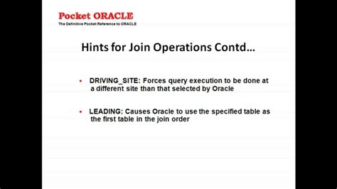 SQL Hints 的图像结果