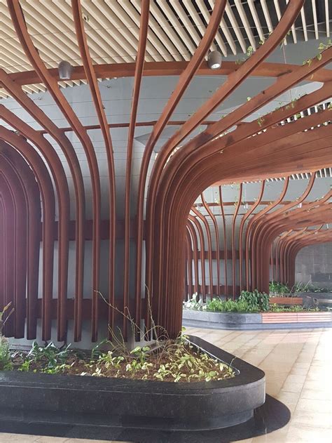 Trellis, Sunken Plaza, Delhi International Airport — AKFD Studio