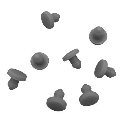 Silicone Rubber Plugs Round Stoppers for Hole 10pcs (Grey, A 4mm/0.16 ...