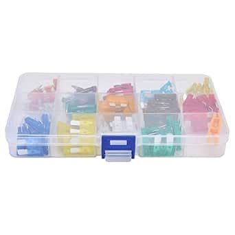 Ubervia® Automotive Fuses Assortment Kit, Mini Blade Fuse Transparent 2 ...