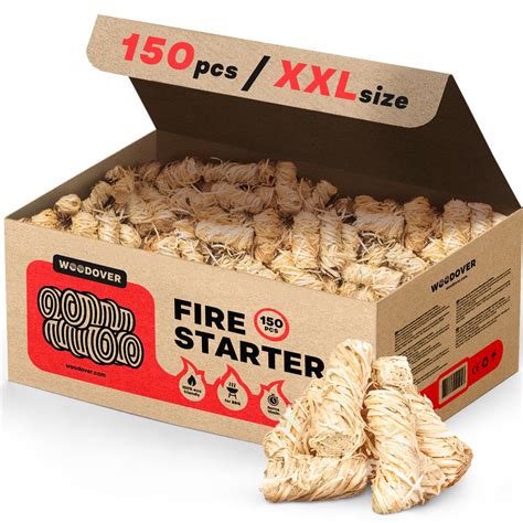 Amazon.com : 150 pcs Fire Starters for Campfires, Charcoal Fire Starter ...