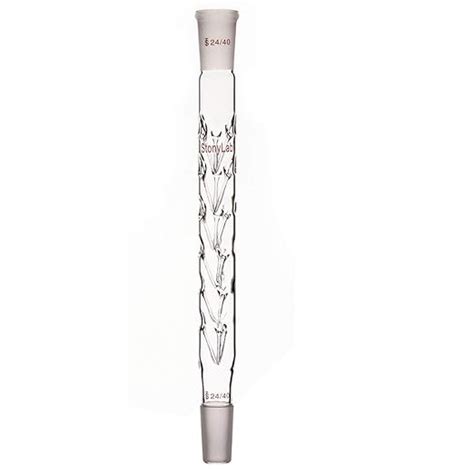stonylab Vigreux Distillation Column, 24/40 200 mm Length Borosilicate ...