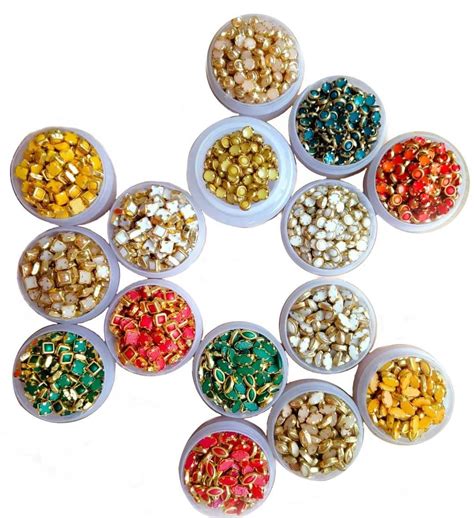 AkMi -Glue on Acrylic, Glass, Ceramic Kundan Fixing Stones for Craft ...