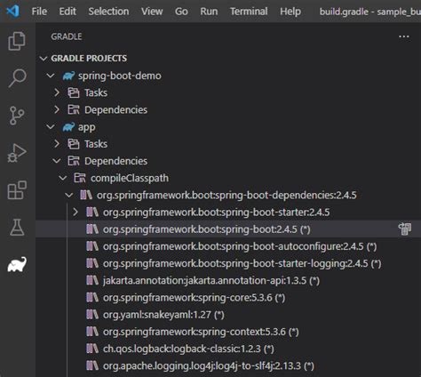 Compile a Jar File From vs Code Gradle 的图像结果