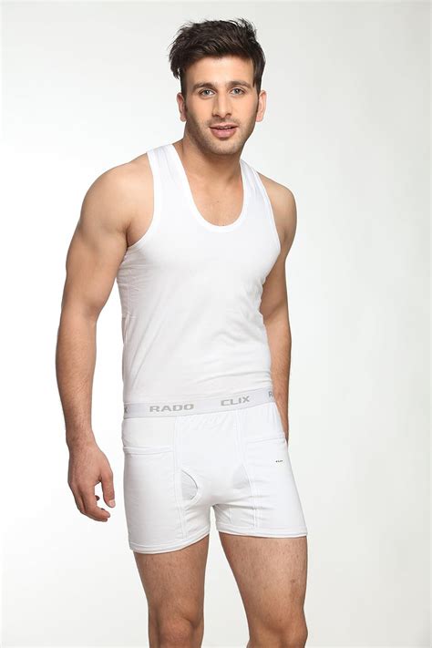 Buy CLIX Men's Cotton Trunk (XX-Large) Pack of 10 White at Amazon.in