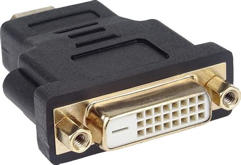 RuhZa HDMI to DVI Adapter Gold Plated Connectors HDMI Type A to DVI-D ...