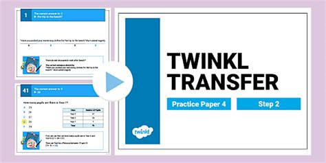 Transfer Test Step 2 Practice Paper 4 PowerPoint - Twinkl