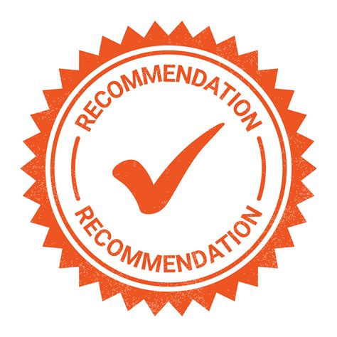 Recommended Stamp, Recommendation Icon, Recommendation Rubber Stamp ...
