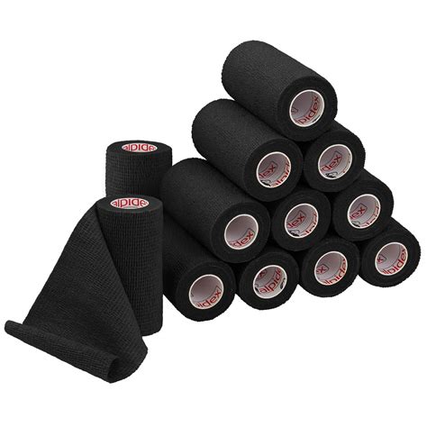 12 Rollen Haftbandage 10 cm x 4,5 m selbstklebender Verband Das ...