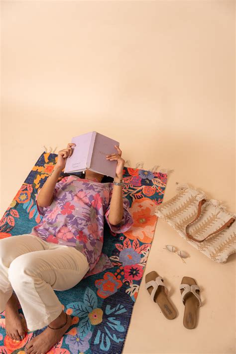 Purple Floral Printed Flex Cotton Tunic – situ