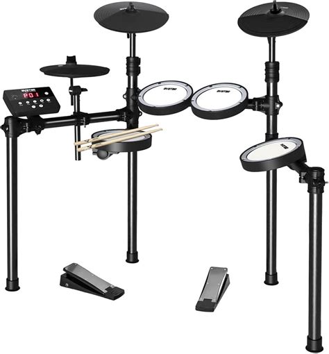 HXW SD61-4 Electric Drum Set Compact Electronic Drum Kit India | Ubuy