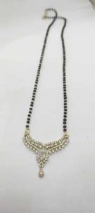 mddesigner Stylish Mangalsutra for Saree Look | Gold Plated with Black ...