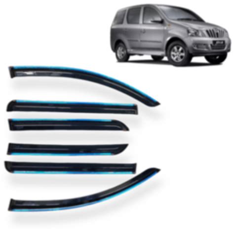 Alpine Premium Quality Door/Sun Rain Visor Guard for Xylo With Chrome ...