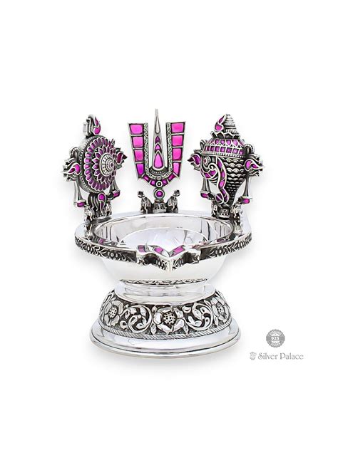 Silver Lamp For Pooja - Silver Palace