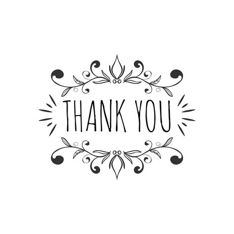Thank you sign with ornamental frame - Download Free Vectors, Clipart ...