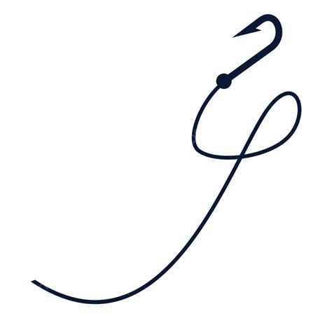 Fishing Hook With Line Clip Art