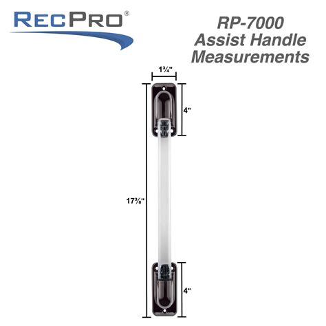 RecPro RV Entry Door Acrylic Grab/Assist Handle | Black | 7000-3 ...