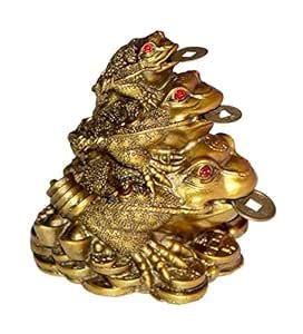Buy Vastu Art Fengshui Vastu Triple Frog Family with Money Coin for It ...
