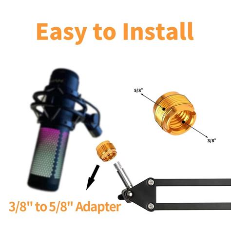 Quadcast Boom Arm - Heavy Duty Adjustable Suspension Microphone Mic ...